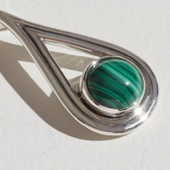 Pamela Love teardrop earning Malachite - Picture 1 of 5
